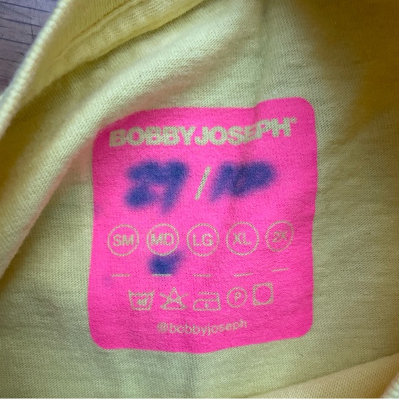Rare Bobby Joseph Too Black 2 Strong Pride 29/100 Graphic T Shirt Size M Used - Picture 4 of 4